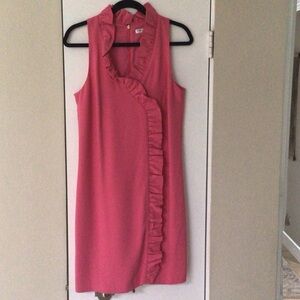 Trina Turk Pink Ruffle Dress.  Great condition.